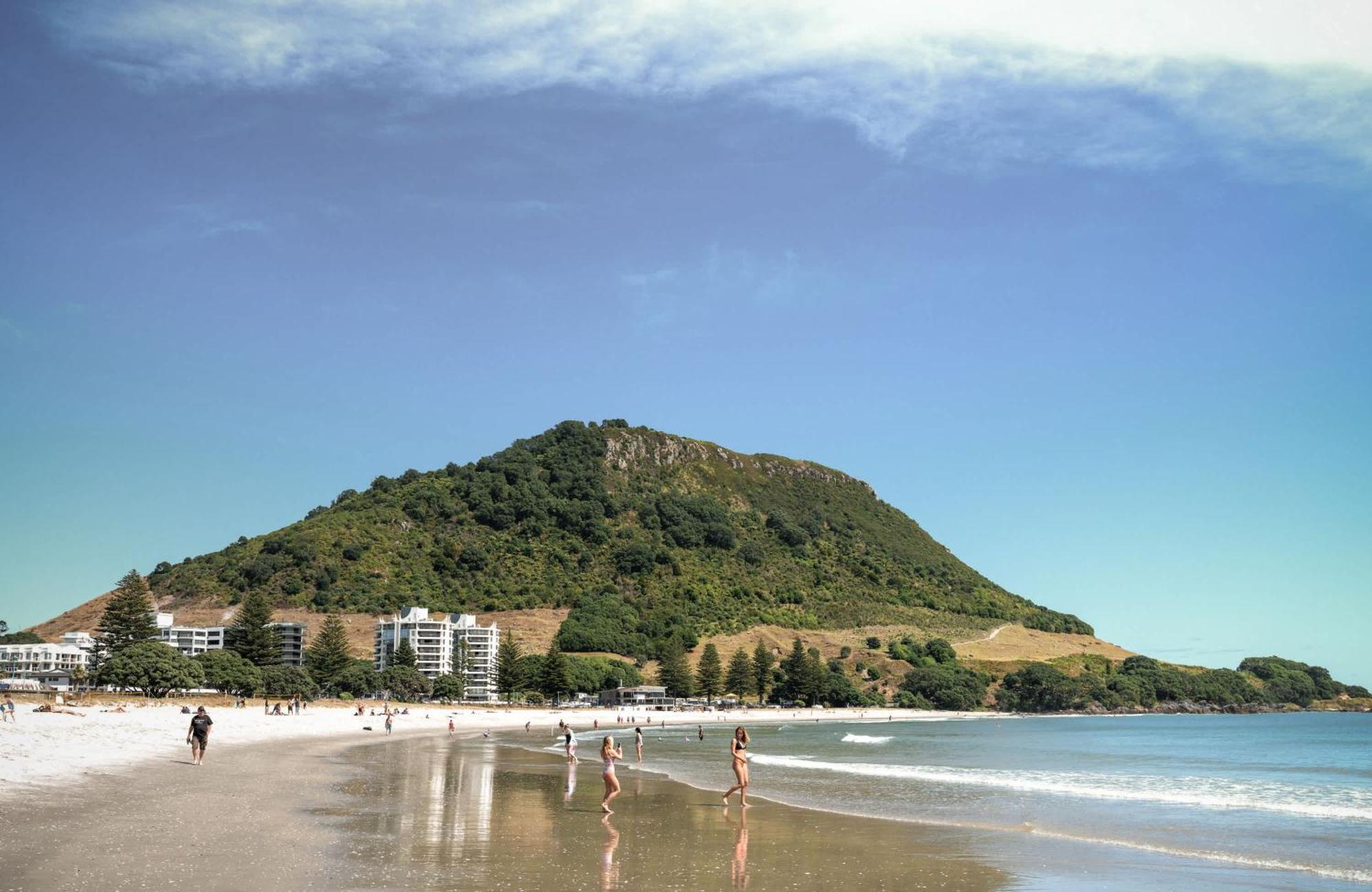 Apartmán Oceanside Bliss - Absolute Beachfront - Uninterrupted Ocean Views With Pool Mount Maunganui Exteriér fotografie